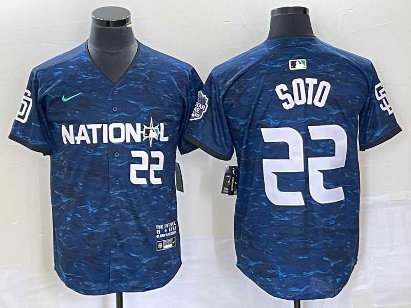Men's San Diego Padres #22 Juan Soto Royal 2023 All Star Cool Base Stitched Baseball Jersey,We sell and wholesale Men's San Diego Padres #22 Juan Soto Royal 2023 All Star Cool Base Stitched Baseball Jersey on line form chian!